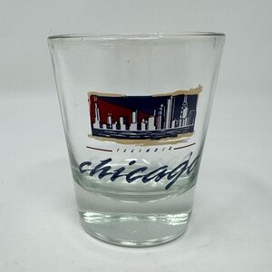Chicago Illinois Clear Glass Souvenir Shot Glass